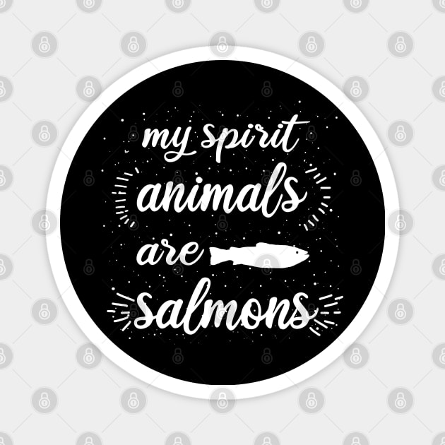 My spirit animal salmon Norway fishing love Magnet by FindYourFavouriteDesign